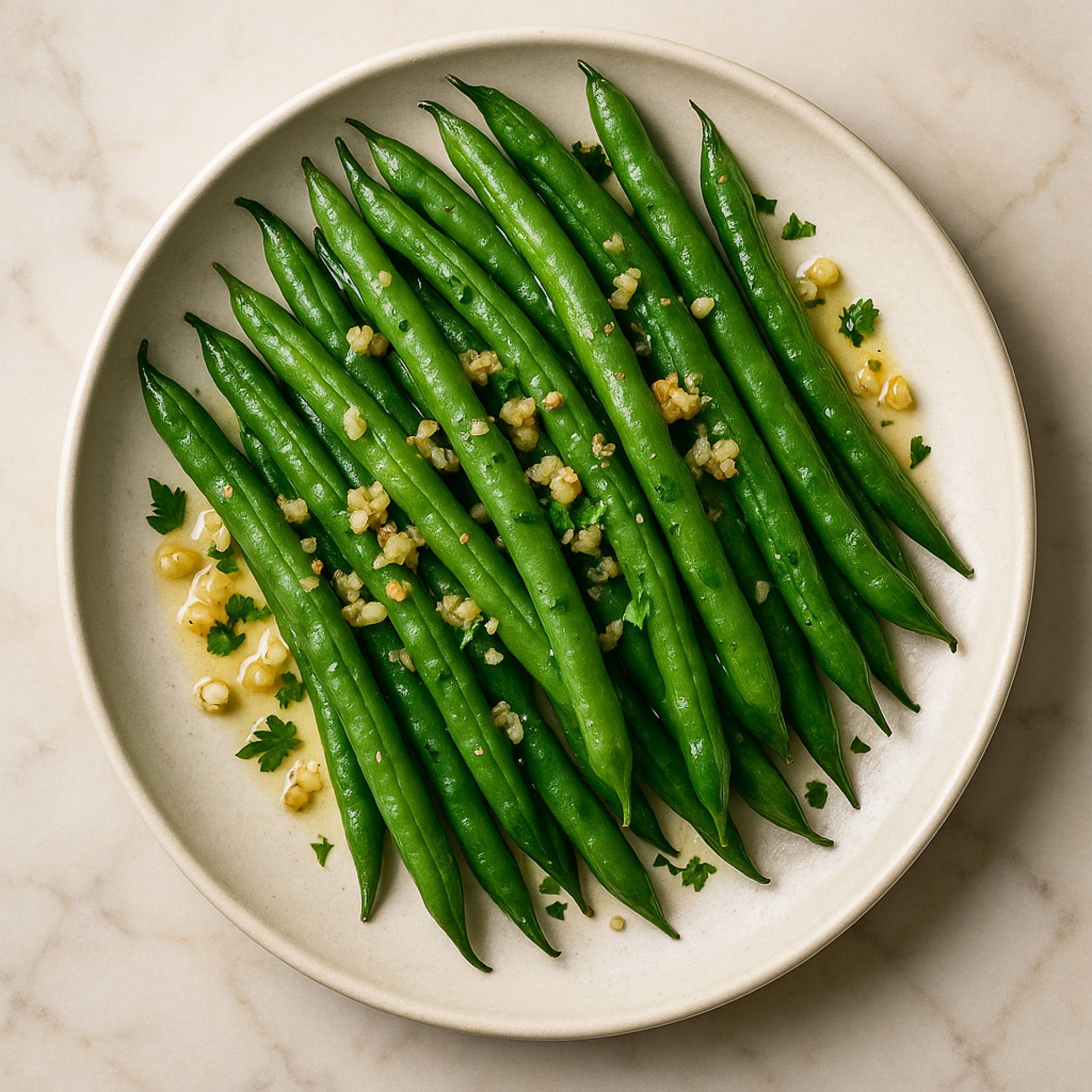 Garlicky Green Beans