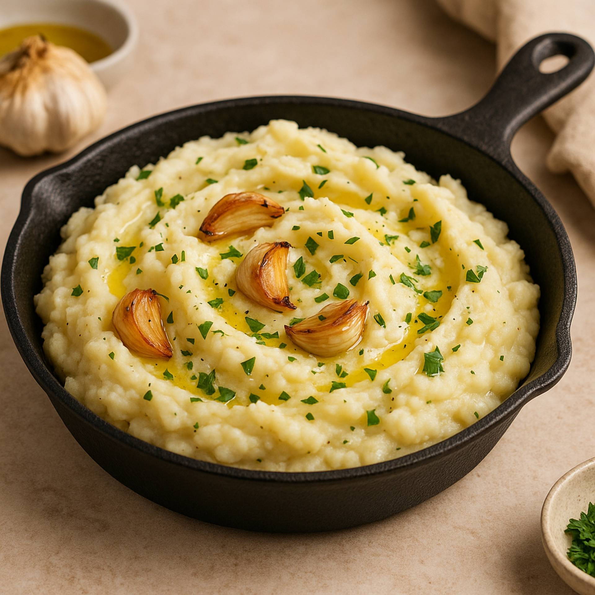Roasted Garlic Mashed Potatoes