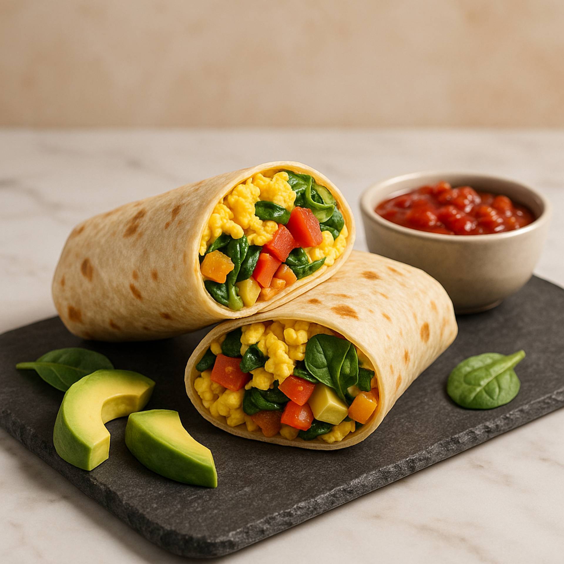 Vegetarian Breakfast Burrito