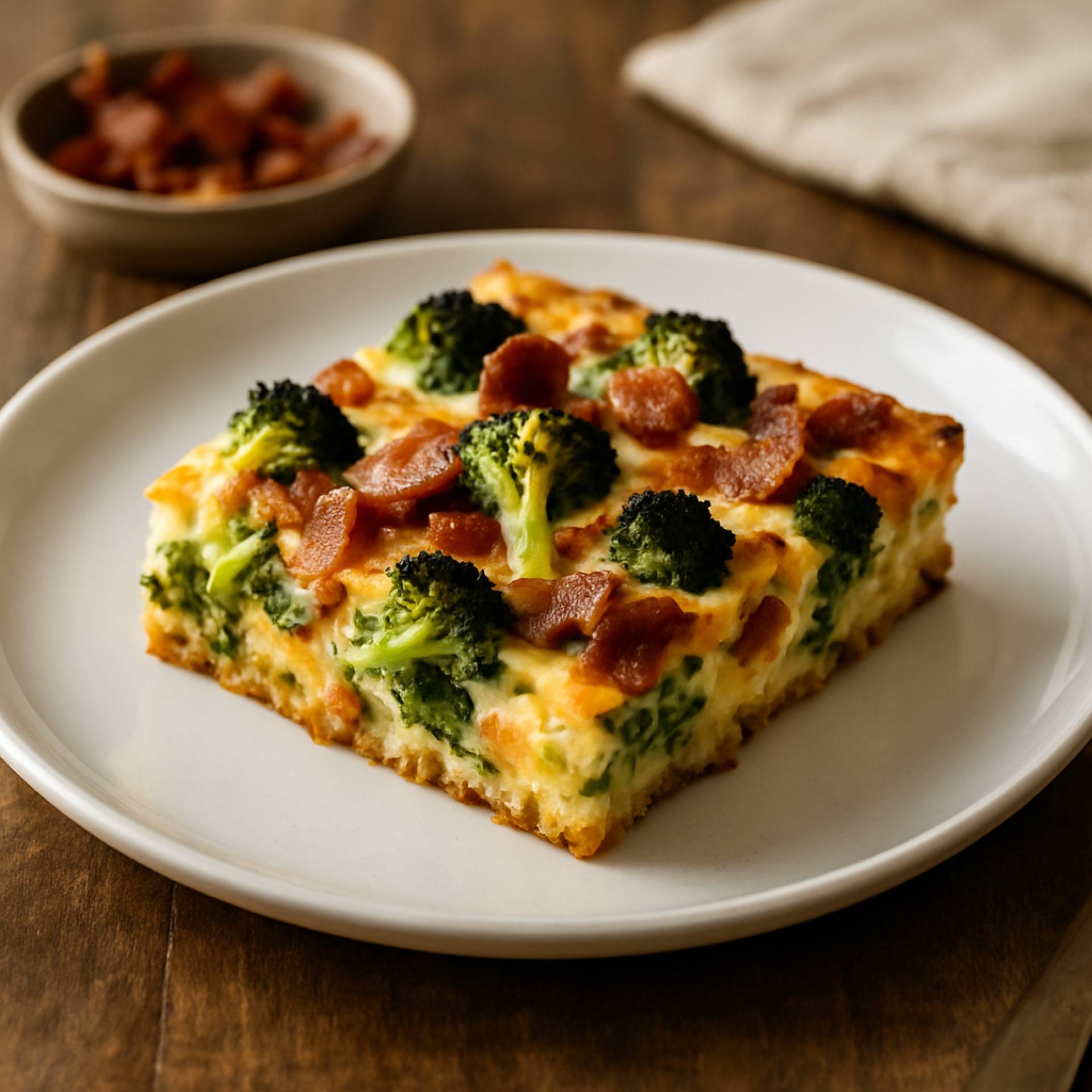 Bacon Broccoli Breakfast Bake