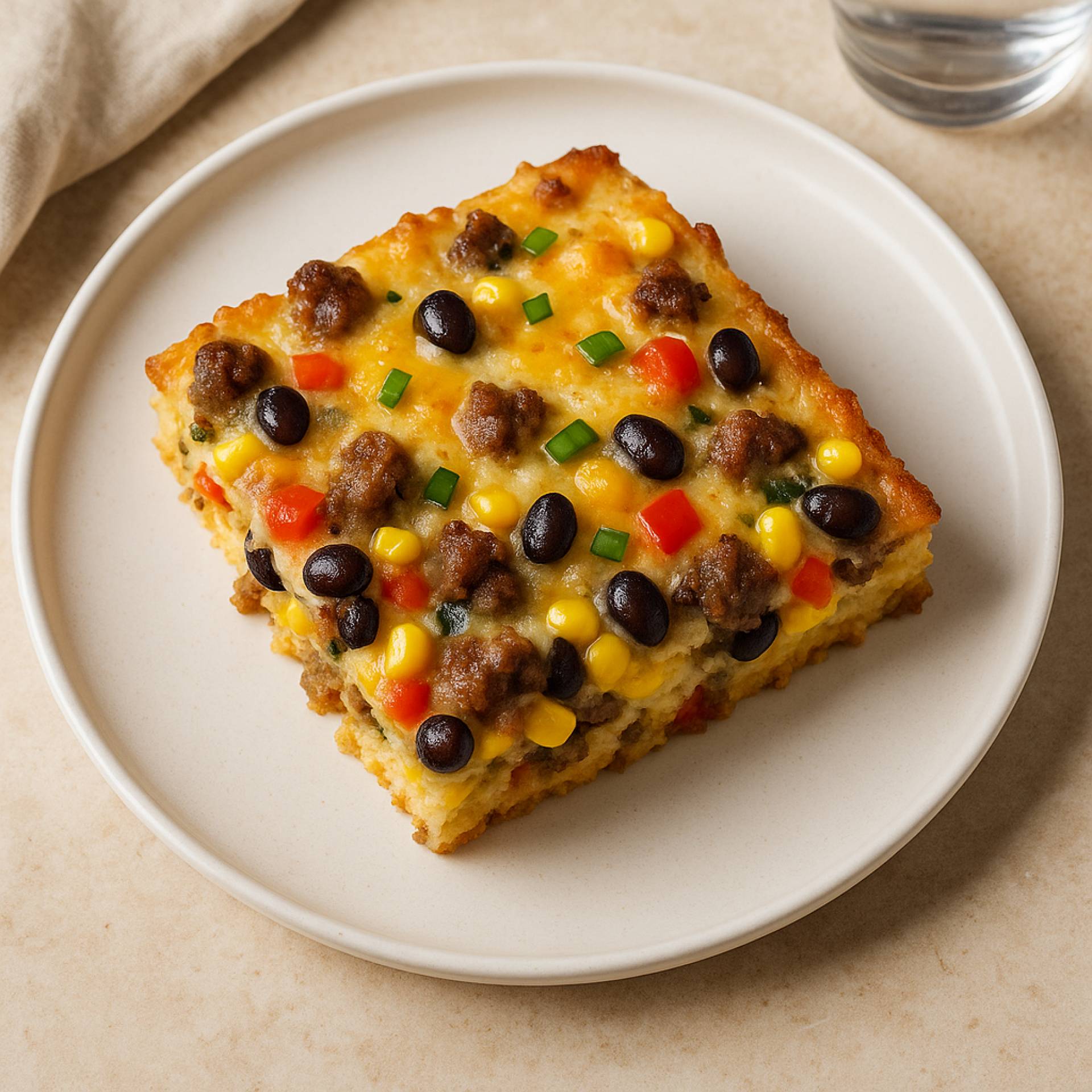 Southwest Sausage Breakfast Bake