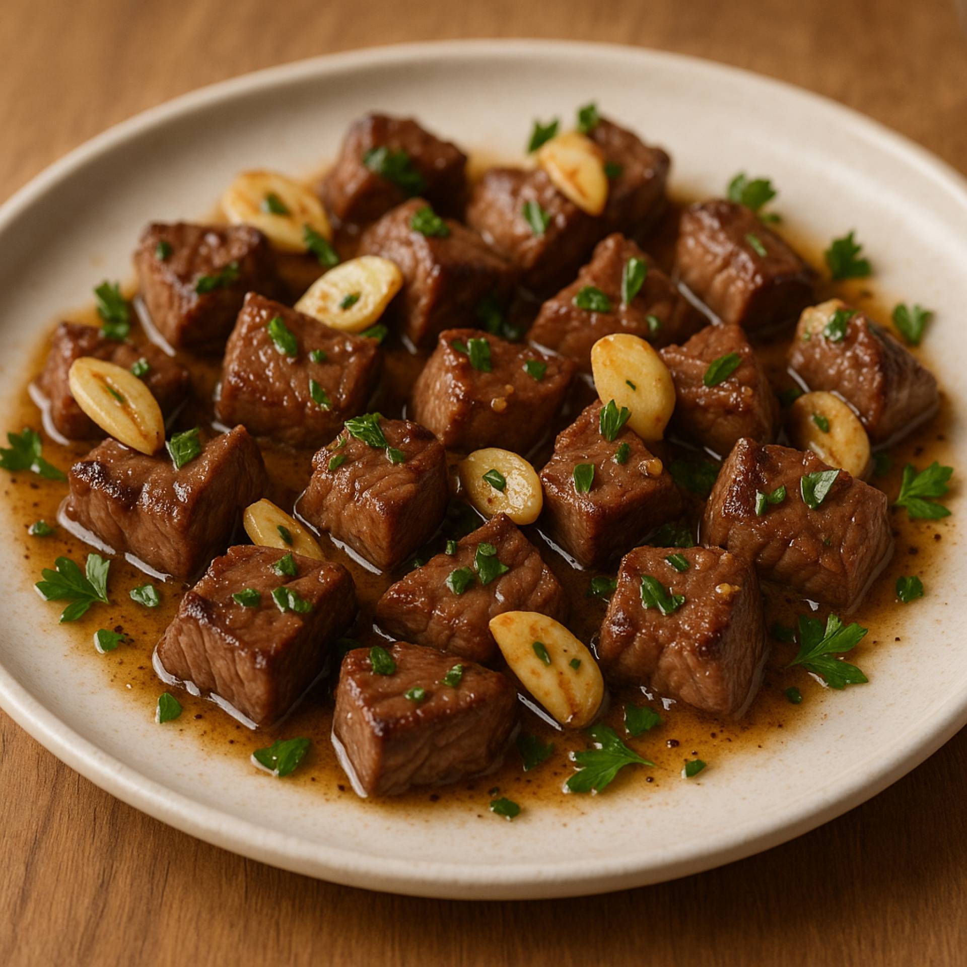 Garlic Butter Steak Bites